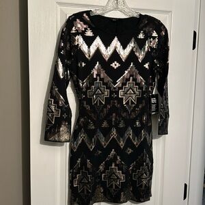 NWT Express sequin mini dress